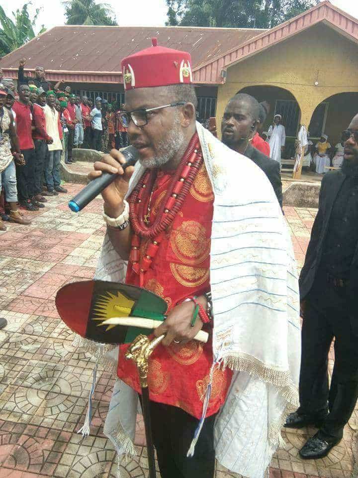 Biafra: Nnamdi Kanu Addresses 'Biafrans' After Parents' Burial