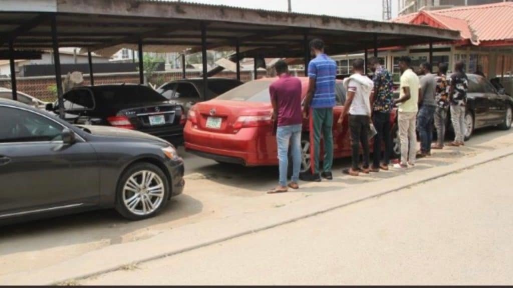 EFCC Arrests 'Popular' 9 Lagos Big Yahoo Boys (See Their Faces)