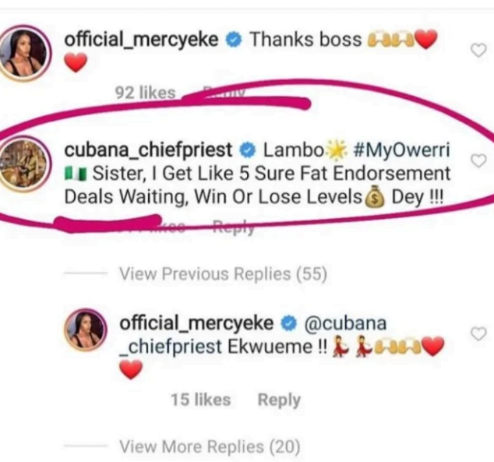BBNaija: Cubana Chief Priest Splashes 5 Endorsement Deals On Mercy