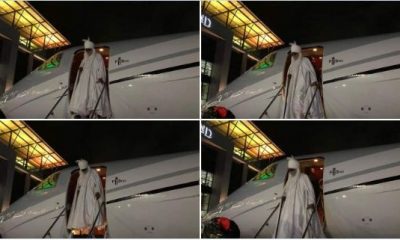 BREAKING: Dethroned Emir Sanusi Arrives Lagos (Video/Photos)