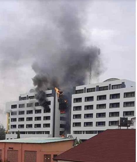 BREAKING: Office Of The Accountant-General Of The Federation On Fire