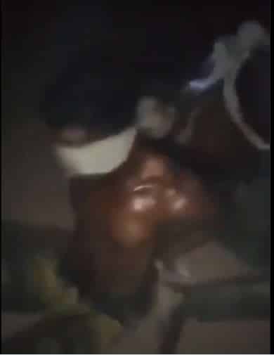 BREAKING: Robbers Terrorizing Igando Caught, To Be Burnt Alive (Video)