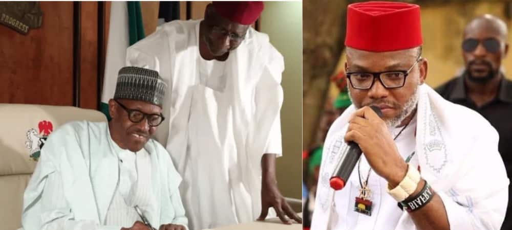 Biafra: Nnamdi Kanu Explodes Over Abba Kyari's Death, Makes Shocking Allegation About Buhari's Office