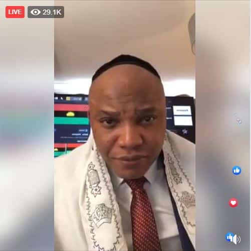 Biafra: Nnamdi Kanu Attacks Kemi Olunloyo, Buhari On Facebook Live (Watch Here)