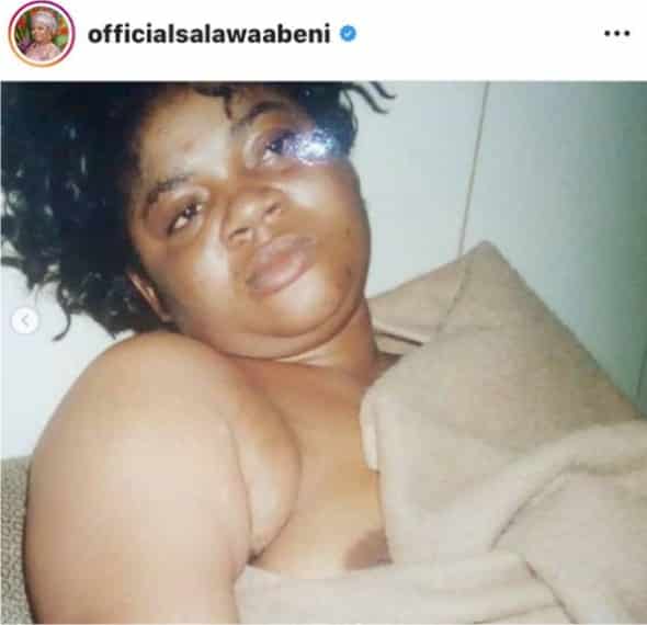 Veteran Nigerian Singer, Salawa Abeni Shares Her Nude Photos, See Why