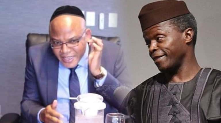 Presidency Reveals Osinbajo's Whereabouts After Pressure From Nnamdi Kanu