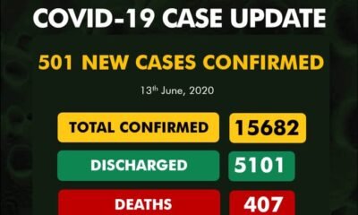 BREAKING: Nigeria Records 501 Coronavirus Cases, See Results For Each State