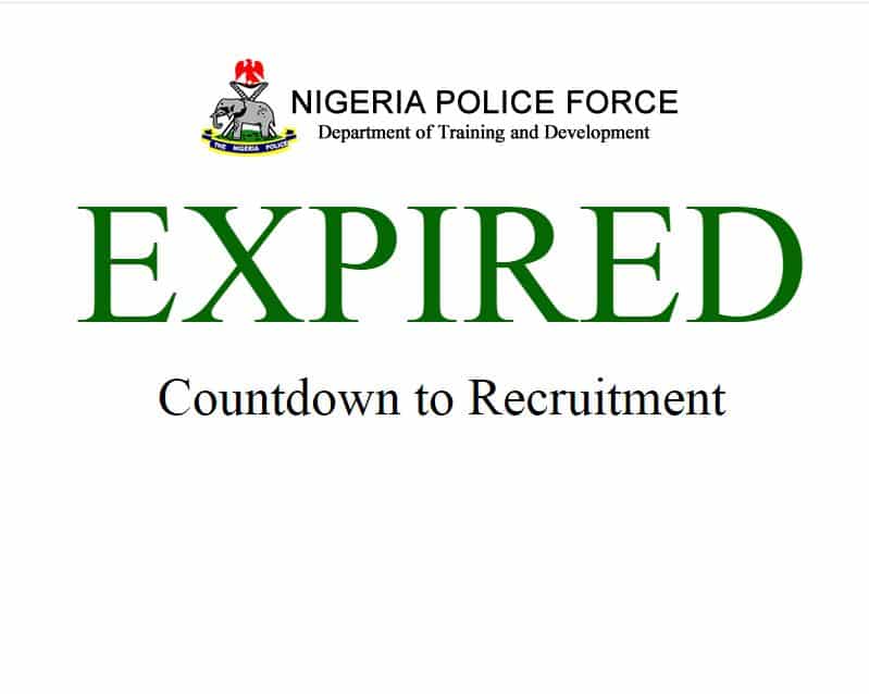 Police Recruitment Portal Opens, Apply For Nigeria Police Recruitment