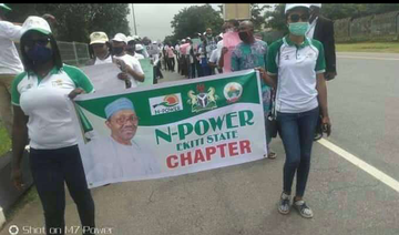 Angry Npower Beneficiaries Protest In Abuja (Photos)