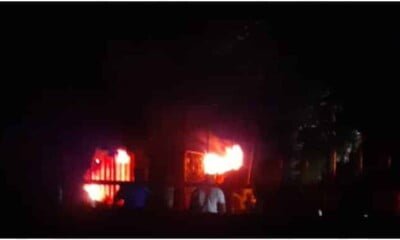 Breaking: Ondo INEC Office On Fire Ahead Of Ondo 2020 Election (Video)