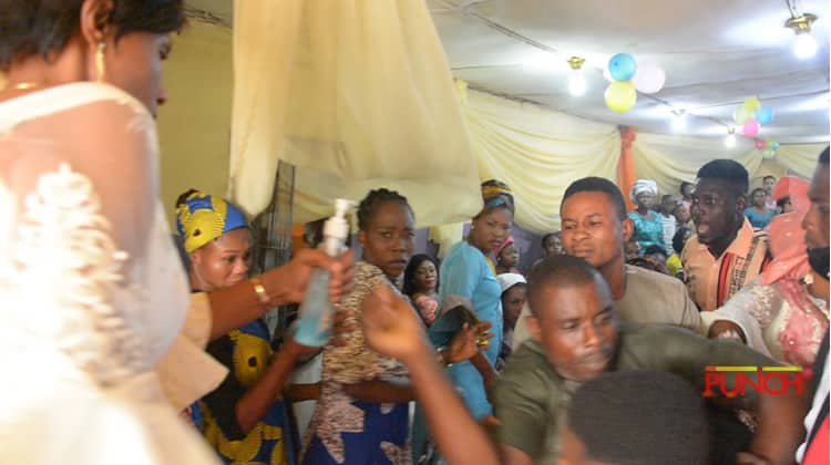 Drama As Man, Family Disrupt Lagos Church Wedding, Say Bride Already Married (Photos)