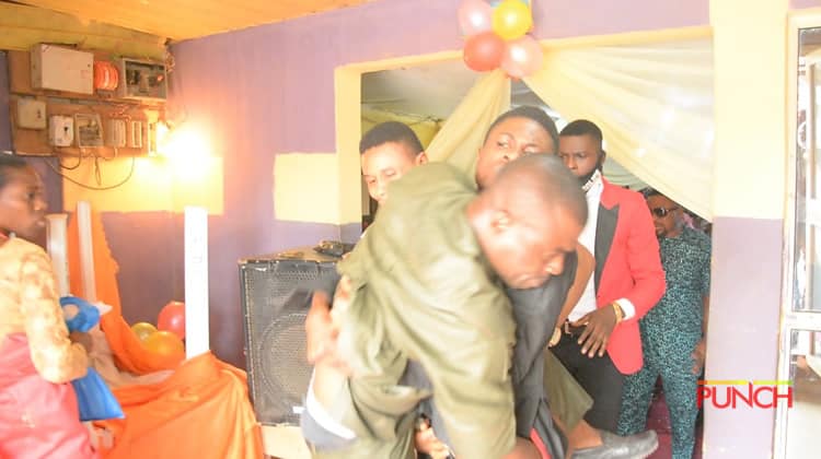 Drama As Man, Family Disrupt Lagos Church Wedding, Say Bride Already Married (Photos)