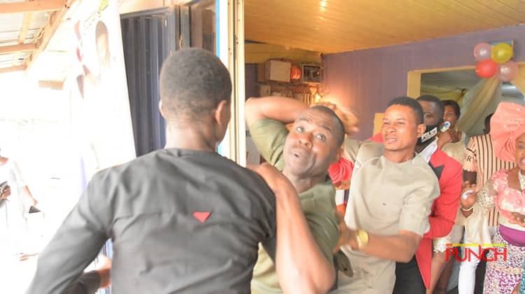 Drama As Man, Family Disrupt Lagos Church Wedding, Say Bride Already Married (Photos)