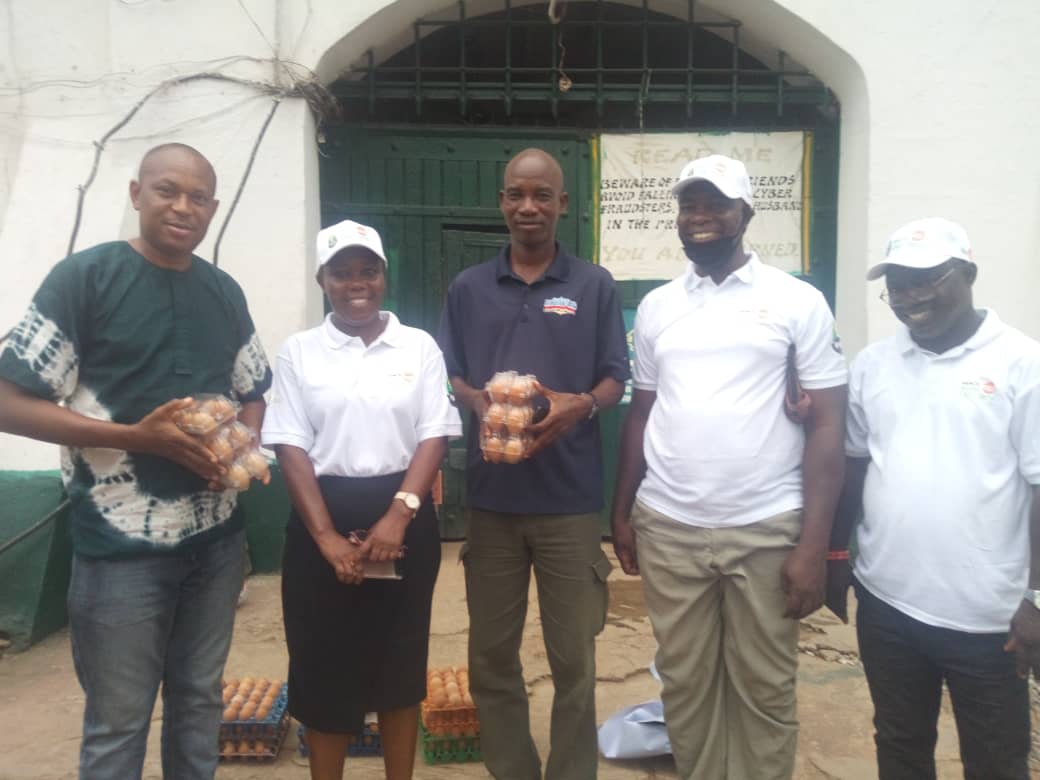 PANOG Poultry Association of Nigeria Ogun State Chapter eggs donation to correction centers
