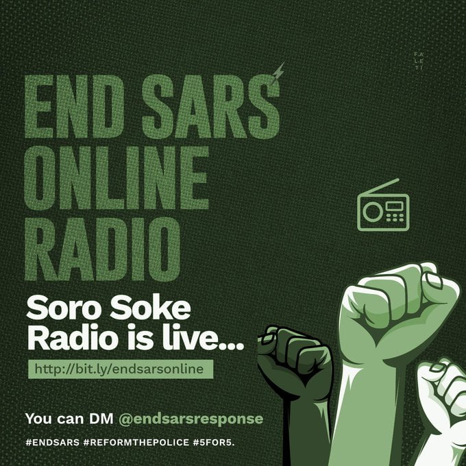 #EndSARS Protesters Launch Soro Soke Radio, Listen Here