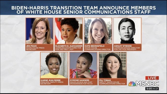 Joe Biden Picks All-Female Communications Team (Full List)