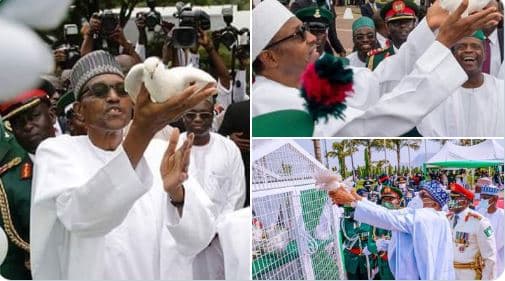 Aisha Reacts As Buhari Pigeons Refuse To Fly On #ArmedForcesRemembranceDay