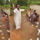 Watch Anambra Prophet Performing Money Ritual For Young Men In A River (Video)