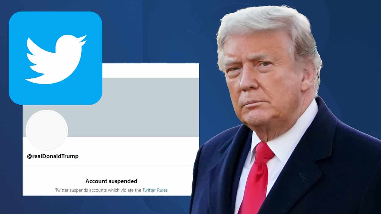 Twitter Shares Fall After Suspending Trump's Account Over MAGA Riots