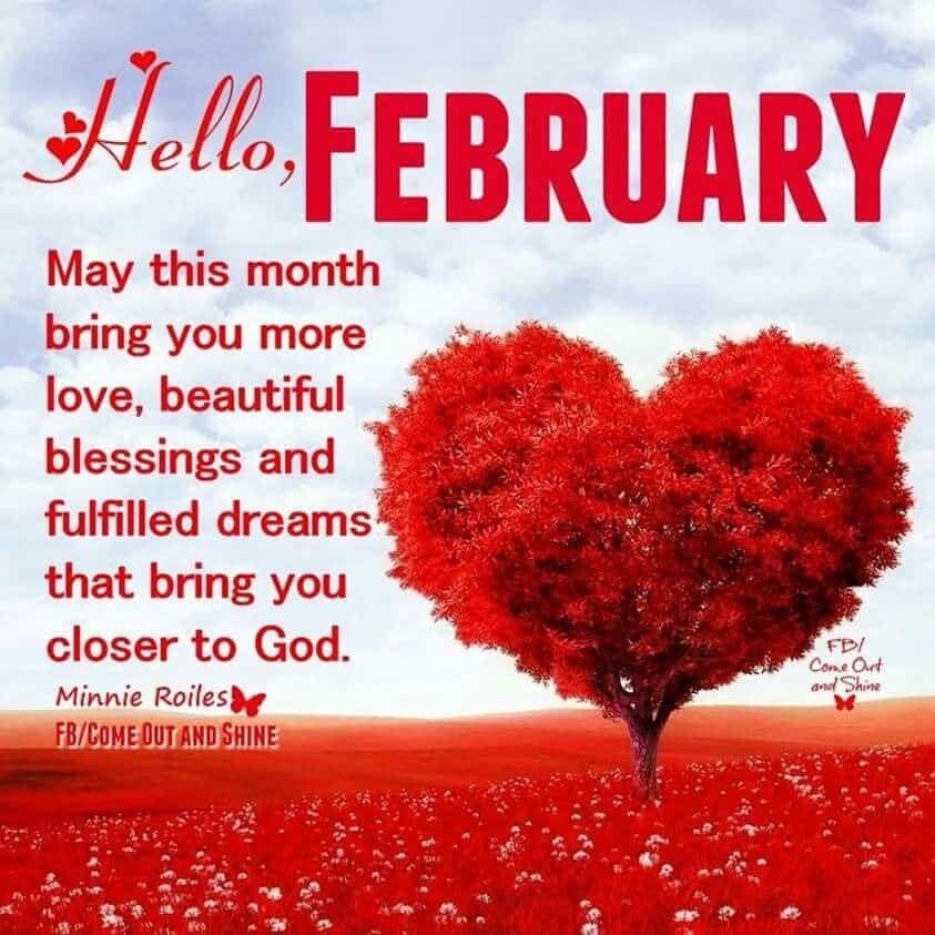 100 Happy New Month Of February Messages For Family, Friends