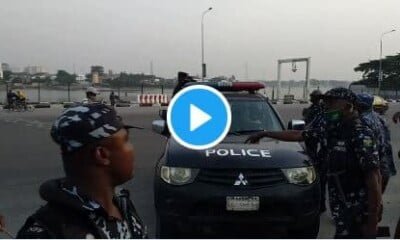 Police Arrest #EndSARS Protesters At #Lekkitollgate (Video)