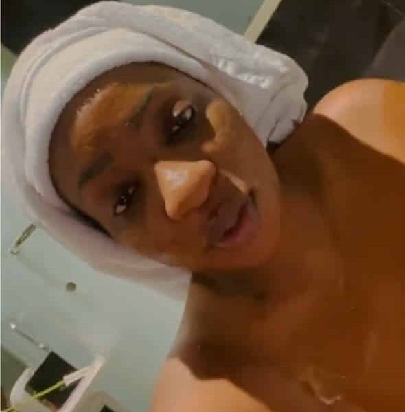 Busty Nollywood Actress Shares Intimate Video Of Her Husband Bathing Her