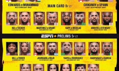 #UFCVegas21: Live Stream Edwards vs Muhammad Here