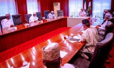 President Buhari Meets Northern Governors Behind Closed Door