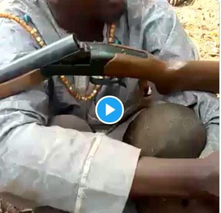 Non-Nigerian Fulani Herdsman Caught With Gun, NIN Slip (Video)
