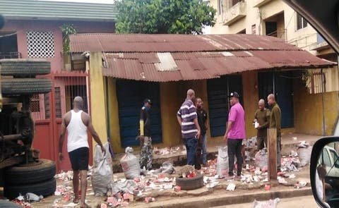 Fear In Onitsha As Truckload Of Live Bullets Falls (Photos)