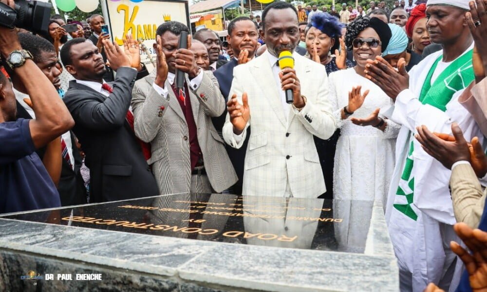 Pastor Paul Enenche Commissions Another Road Built By Dunamis Church In FCT