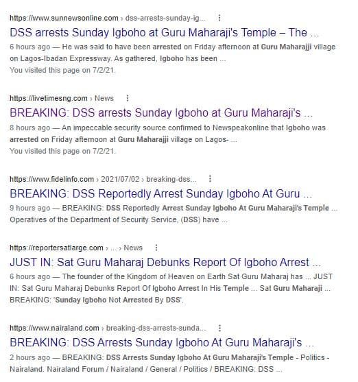 Video: DSS Arrests Sunday Igboho At Guru Maharaji’s Temple?