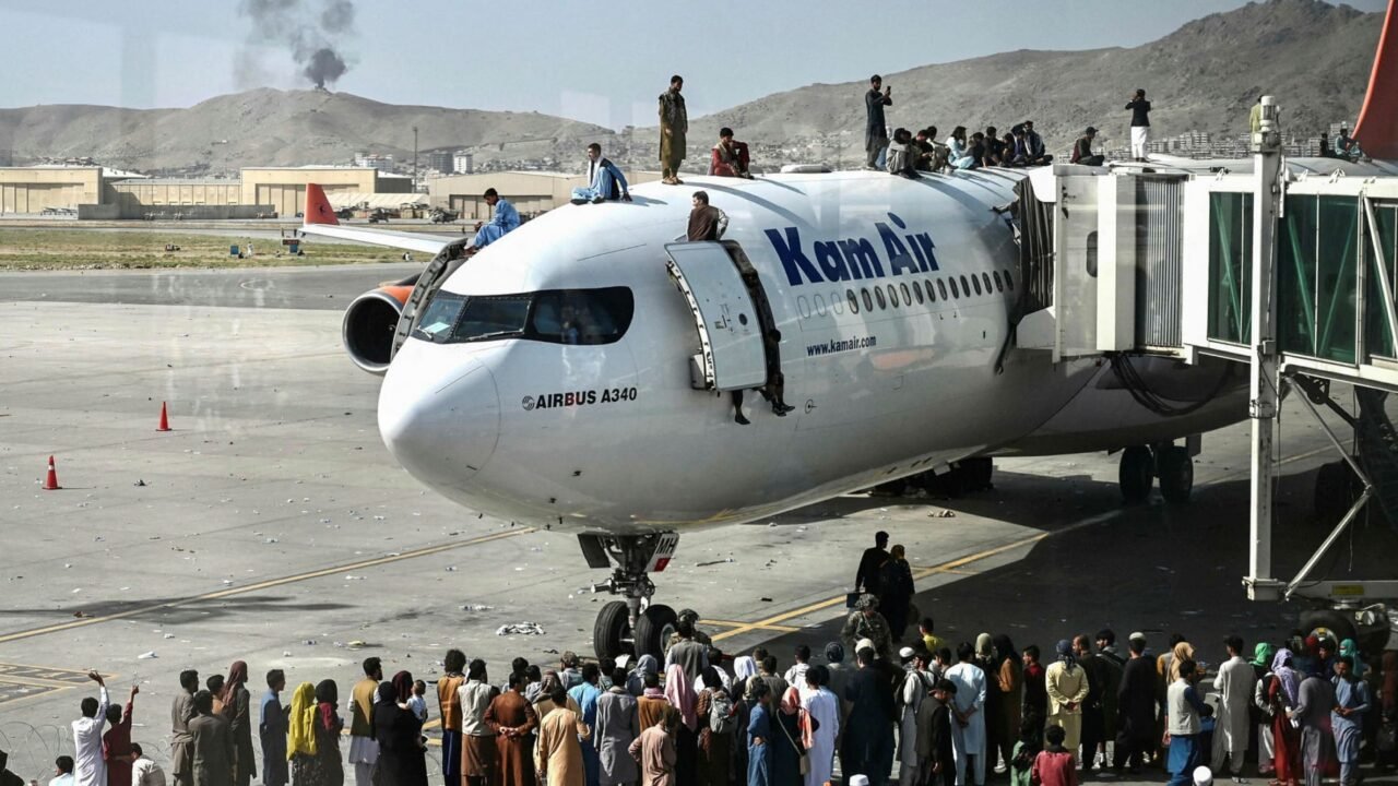 Heartbreaking Moment People ‘Fall From Plane' Trying To Flee From Afghanistan (Video)