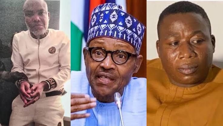 President Buhari Takes Decision On Sunday Igboho, Nnamdi Kanu Release