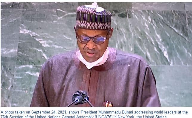 Read Full President Buhari Address At 76 UN General Assembly