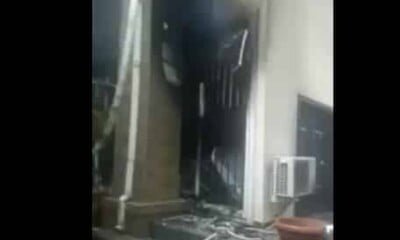 BREAKING: Nnamdi Kanu's IPOB Burn Down Joe Igbokwe House [Video/Photos]