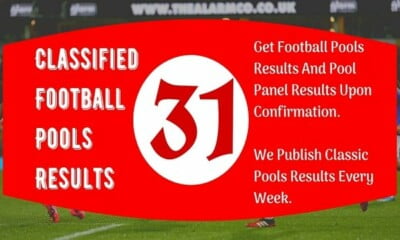 Football Week 31 Pool Result Today Saturday 3 February 2024