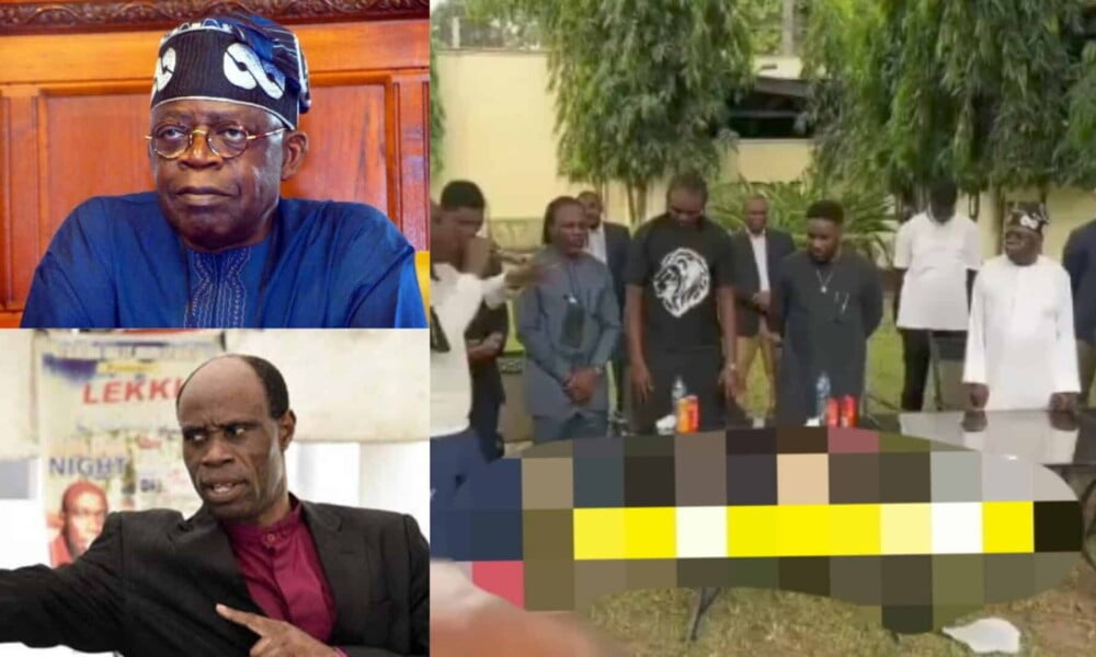 Watch As Taribo West Prays So Hard For Tinubu's 2023 Election [VIDEO]