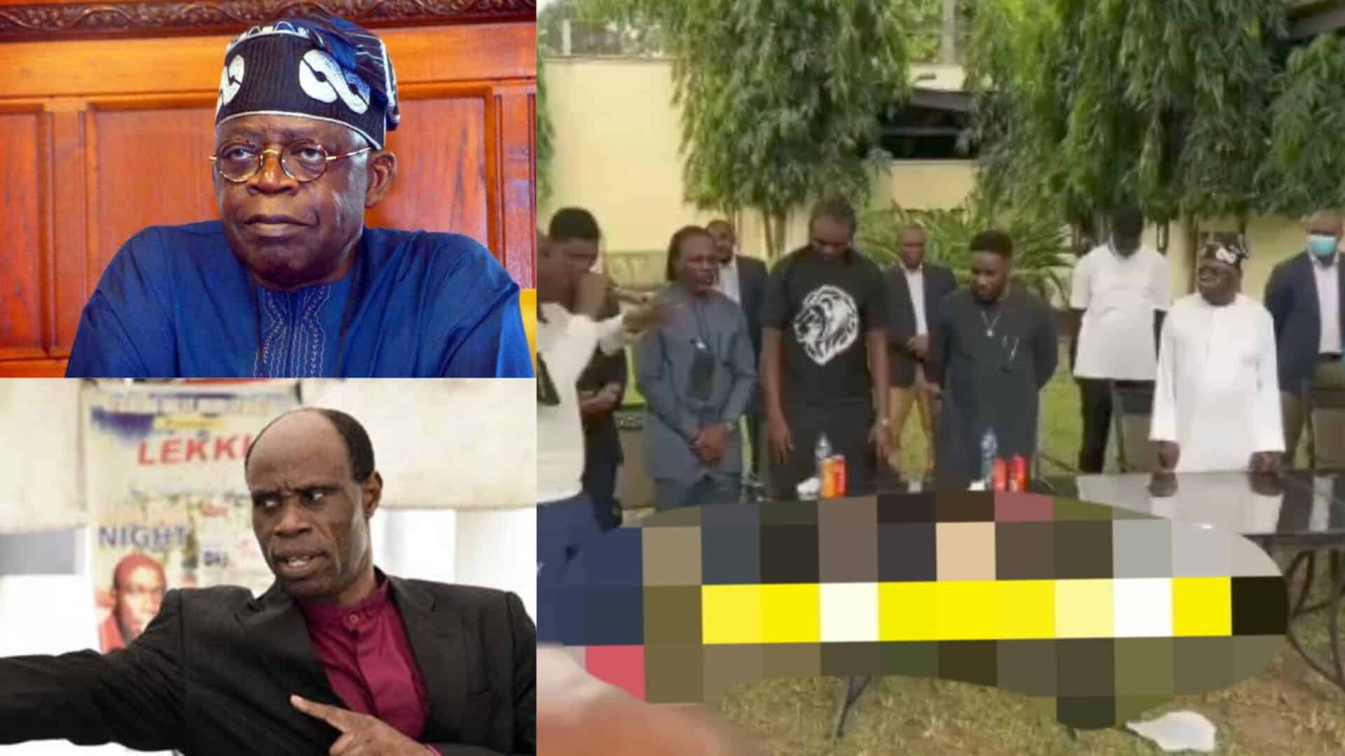 Watch As Taribo West Prays So Hard For Tinubu's 2023 Election [VIDEO]