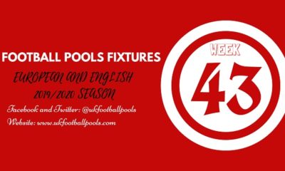 Week 43 Pool Fixtures 2024 - UK Football 2023/2024 [Pool Agent]