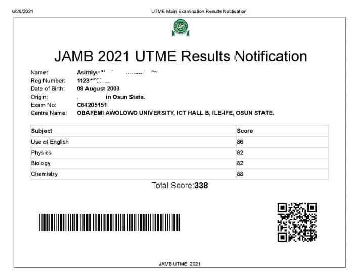JAMB Result Checker 2022 Portal