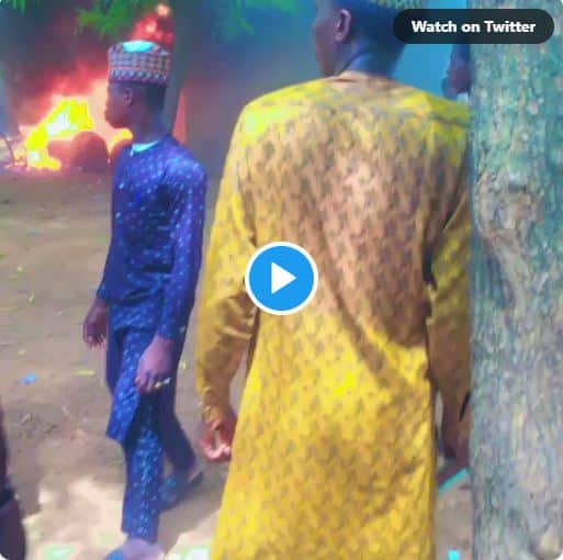 Watch Students Beat, Set Deborah Yakubu Ablaze In Sokoto For Blasphemy [Video]