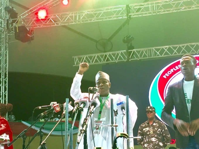 Tambuwal Steps Down For Atiku At PDP Primaries Venue [Video]