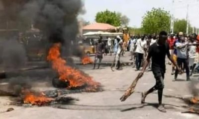 Watch Muslim Youths Burn Man Alive In Abuja Over Blasphemy [Video]