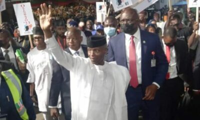 BREAKING: APC Presidential Primaries: First Aspirant Steps Down For Osinbajo