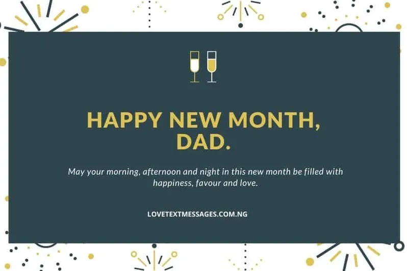 Happy New Month Prayers for Dad