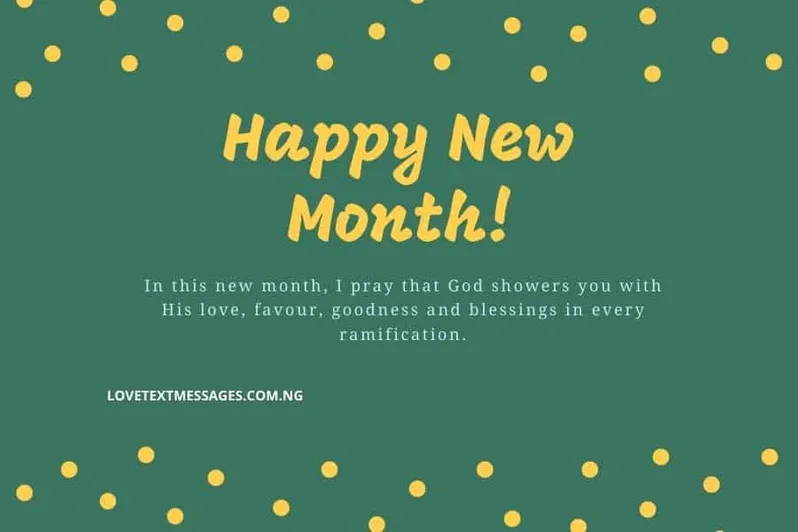 Happy New Month Prayers for Husband