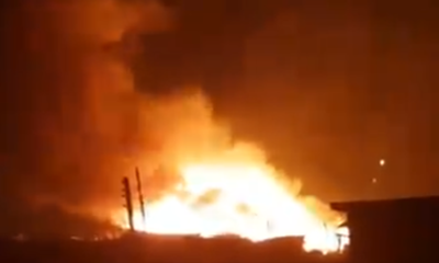 BREAKING: Hoodlums Set INEC Office Ablaze