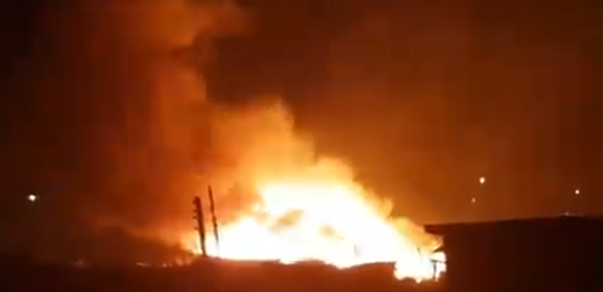 BREAKING: Hoodlums Set INEC Office Ablaze