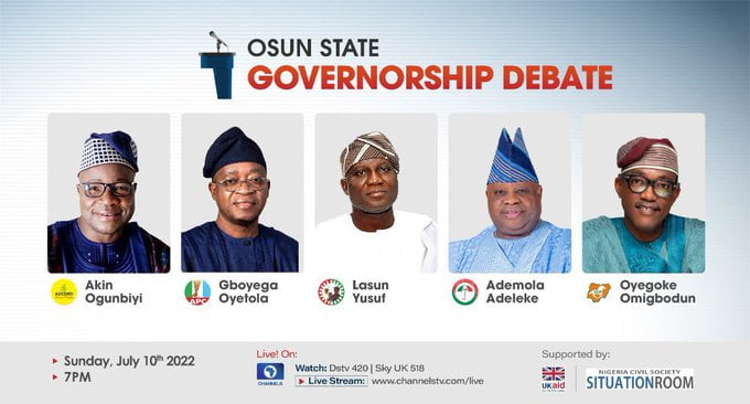 #OsunDebate2022: Watch Full Video Of Osun Governorship Debate 2022 Here